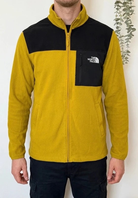 Veste polaire The North Face Denali jaune olive noir taille L - FP260738