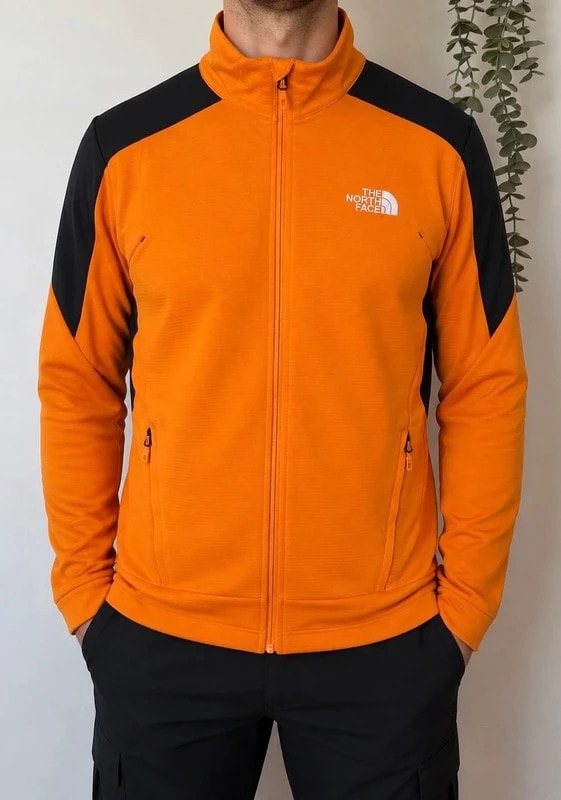 Veste midlayer The North Face Circular Design orange noir taille L - FP2607161