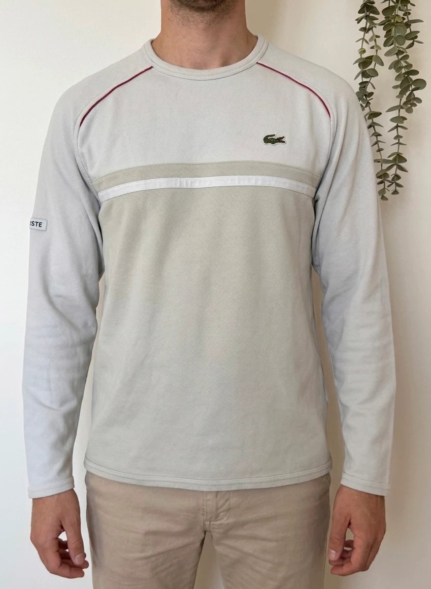 Sweat léger Lacoste Sport vintage beige taille 5/L - FP260959
