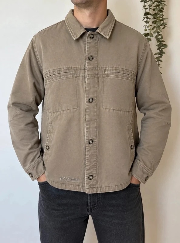 Veste chemise Columbia Sportswear beige workwear taille M/L - FP2607177