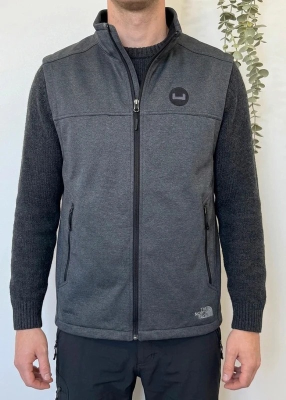 The North Face Ridgewall WindWall pilka softshell liemenė be rankovių, dydis L - FP260727
