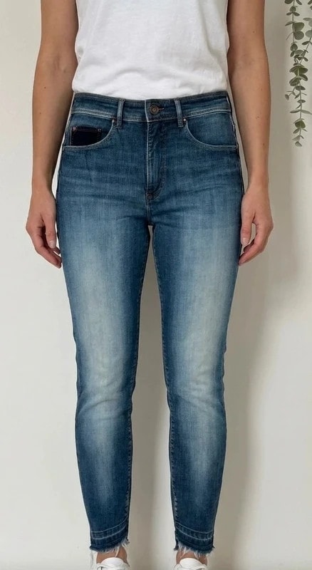 Jean slim Salsa Push In Secret Glamour bleu délavé taille W31 L30