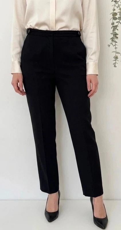 Pantalon tailleur droit Un Jour Ailleurs noir épais taille 38/M - SC2605103