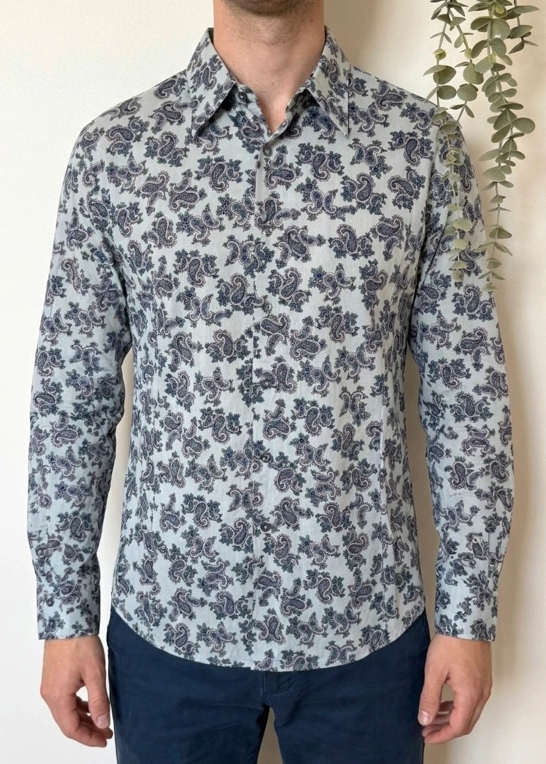 Chemise PS Paul Smith motifs paisley fleuris multicolores taille M - SK2606120