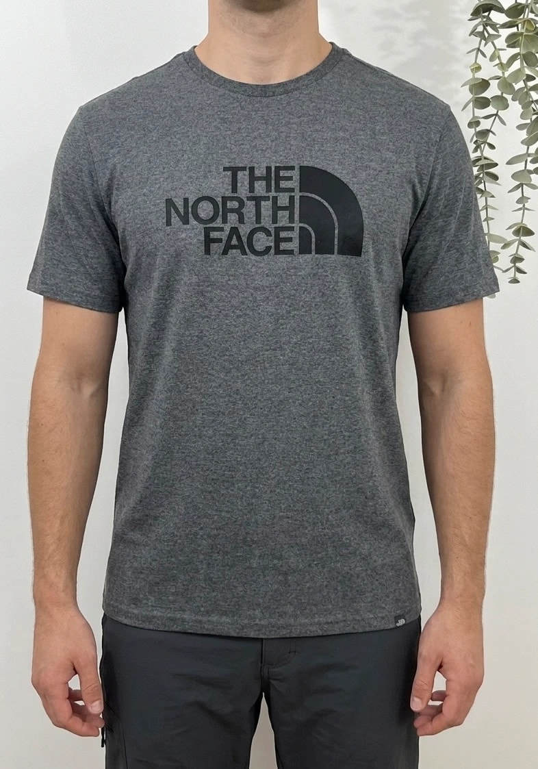 T-shirt The North Face gris anthracite chiné big logo taille L - FP2607157