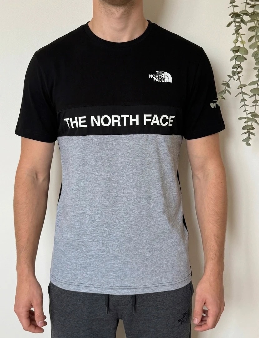 T-shirt The North Face color block noir gris taille S - FP2607111