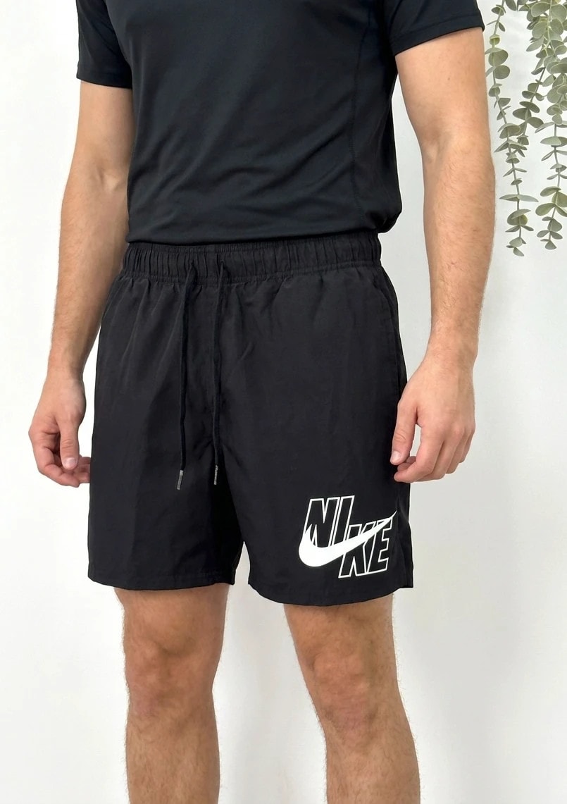Short de bain Nike noir logo oversize taille S - BR260425