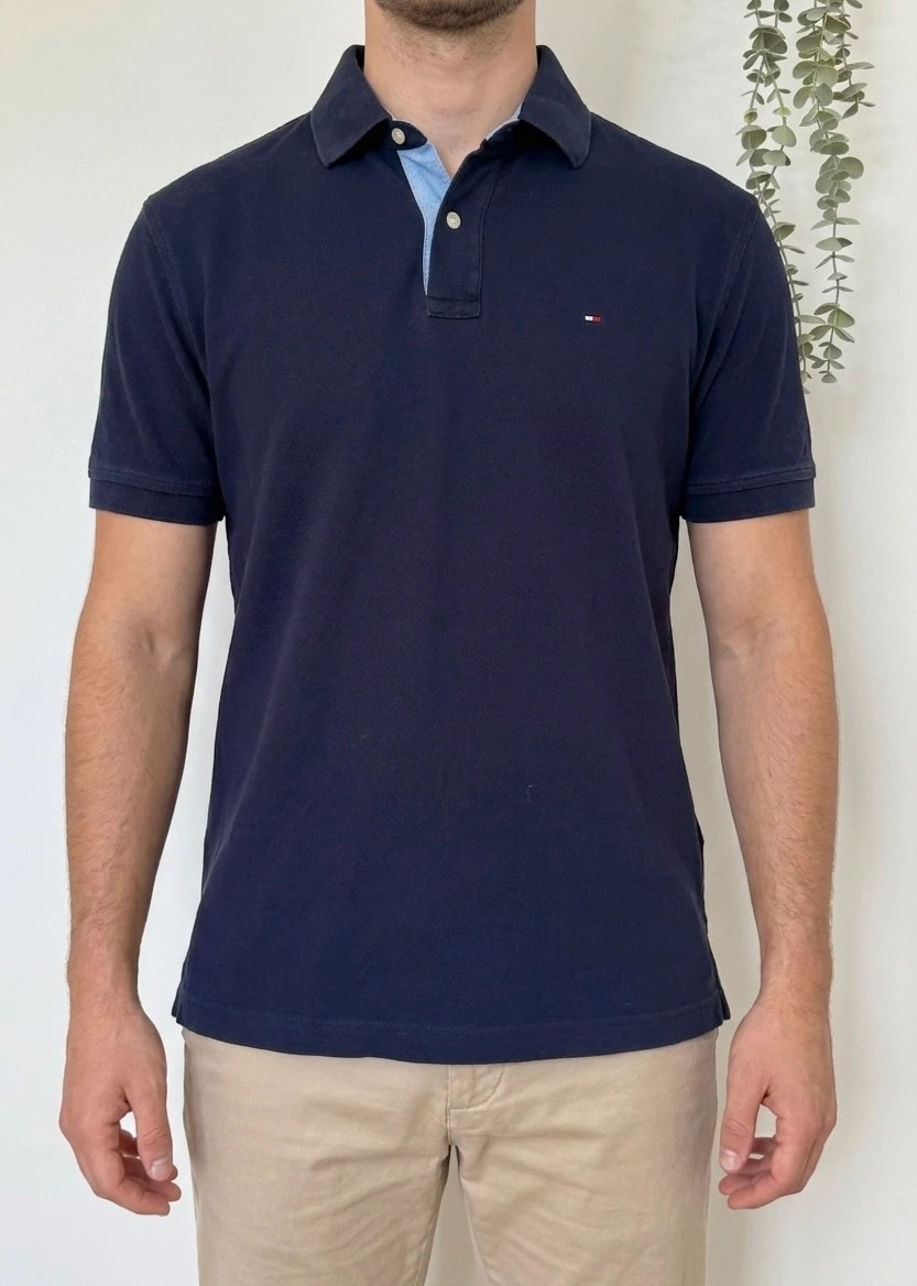 Polo piqué Tommy Hilfiger bleu marine taille XL - PP2603397