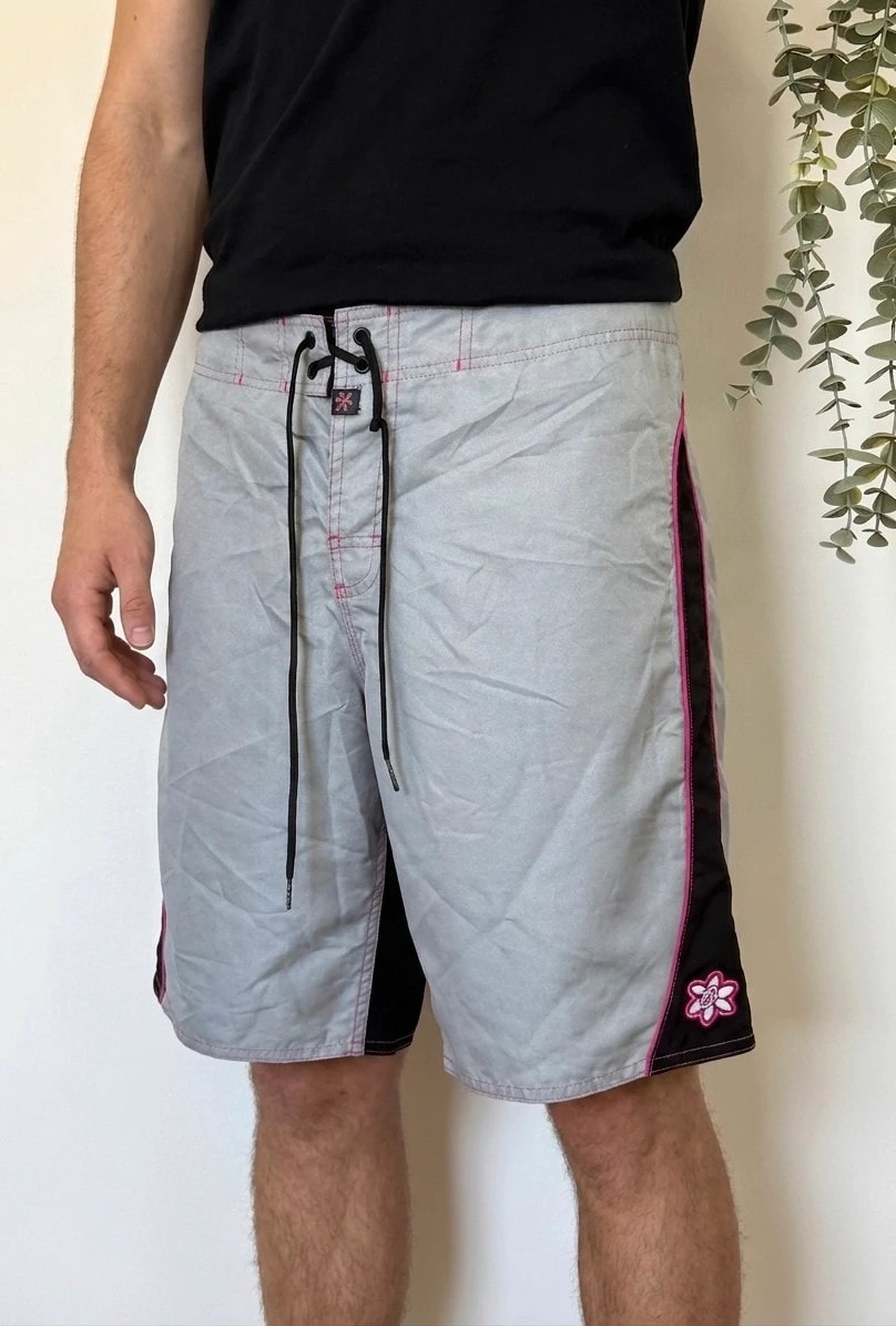 Short de bain Ten-80 gris noir rose taille 7/M - PP2603208