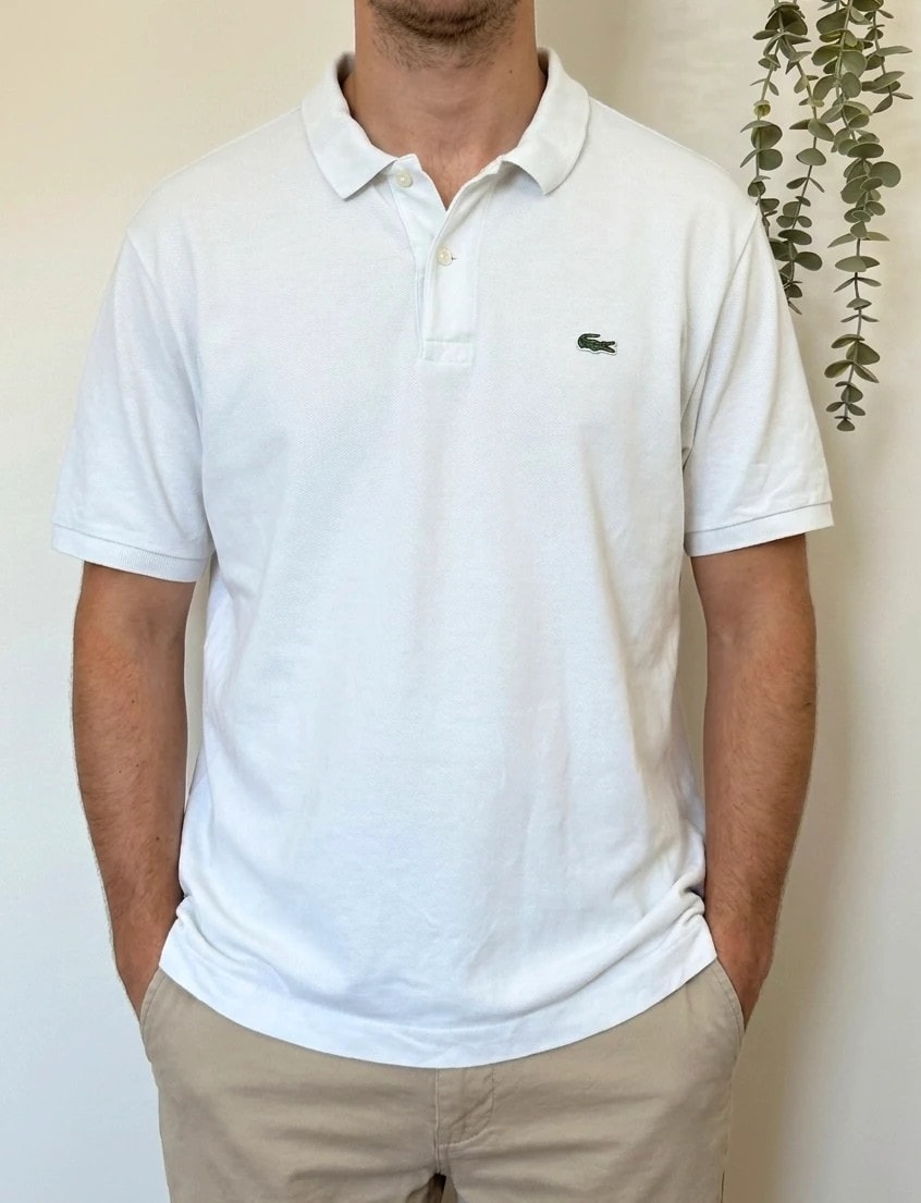 Polo piqué classic fit Lacoste blanc taille 7/XXL - PP2603365