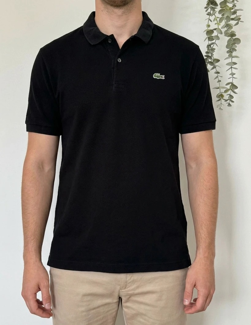 Polo piqué Lacoste Live noir taille 7/XL - PP2603415