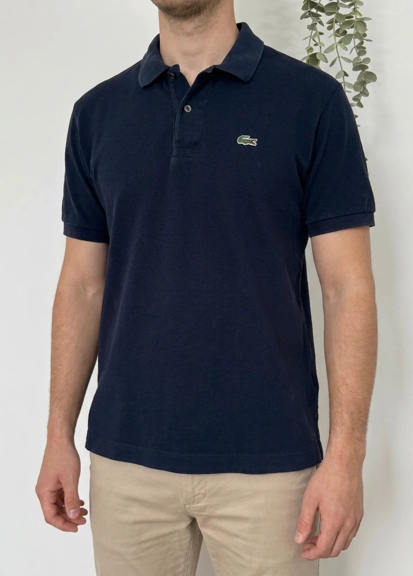 Polo piqué Lacoste bleu marine taille 7/XL - PP2603396