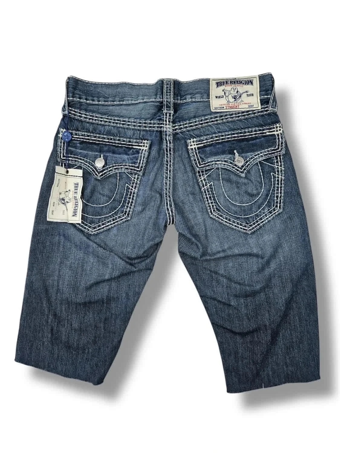 Short en jean True Religion Big T Super T Denim Y2K taille W30