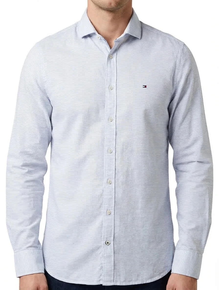 Chemise à pois Tommy Hilfiger logo brodé taille S