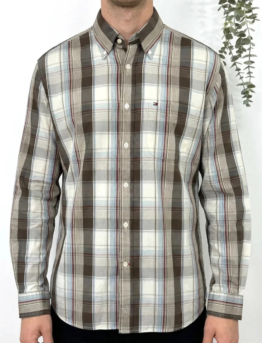 Chemise à carreaux Tommy Hilfiger multicolore taille M - FP260138