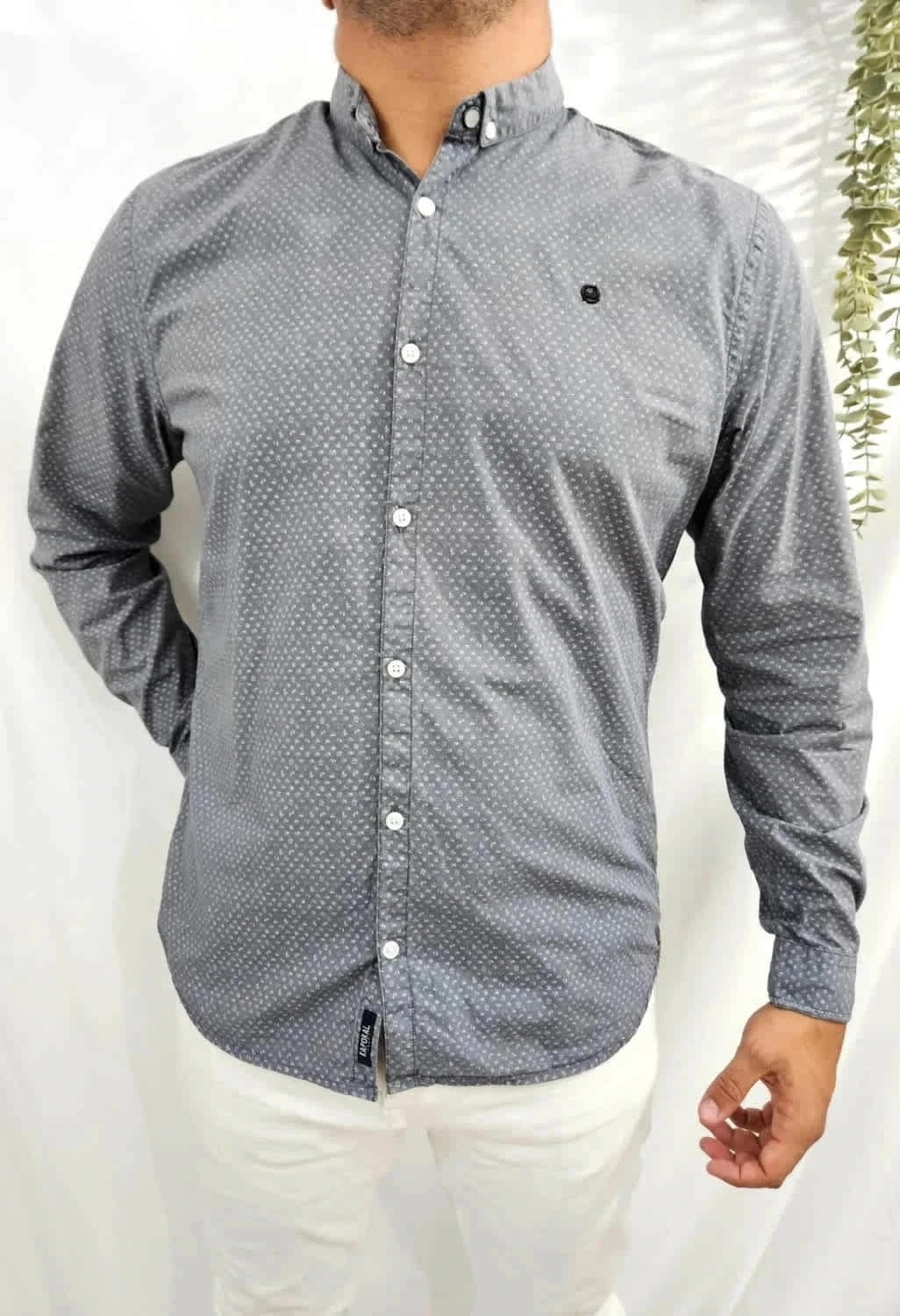 Chemise grise Kaporal à motifs taille XL