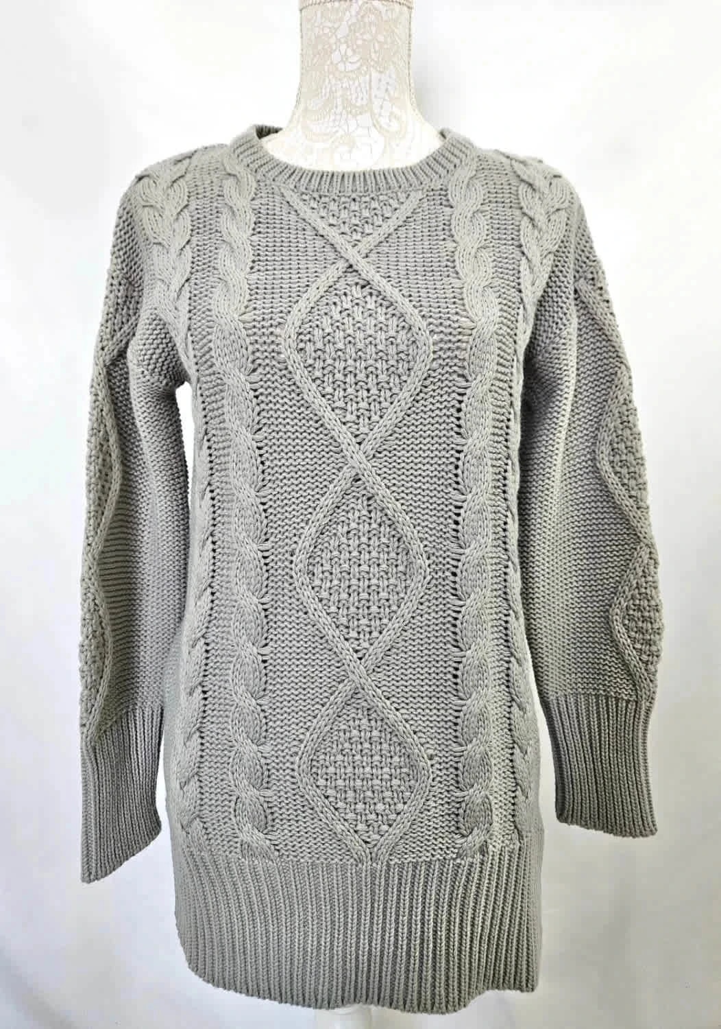 Robe pull en maille gris Blancheporte