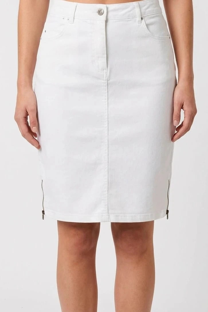 Jupe blanche Denim Caroll taille 36