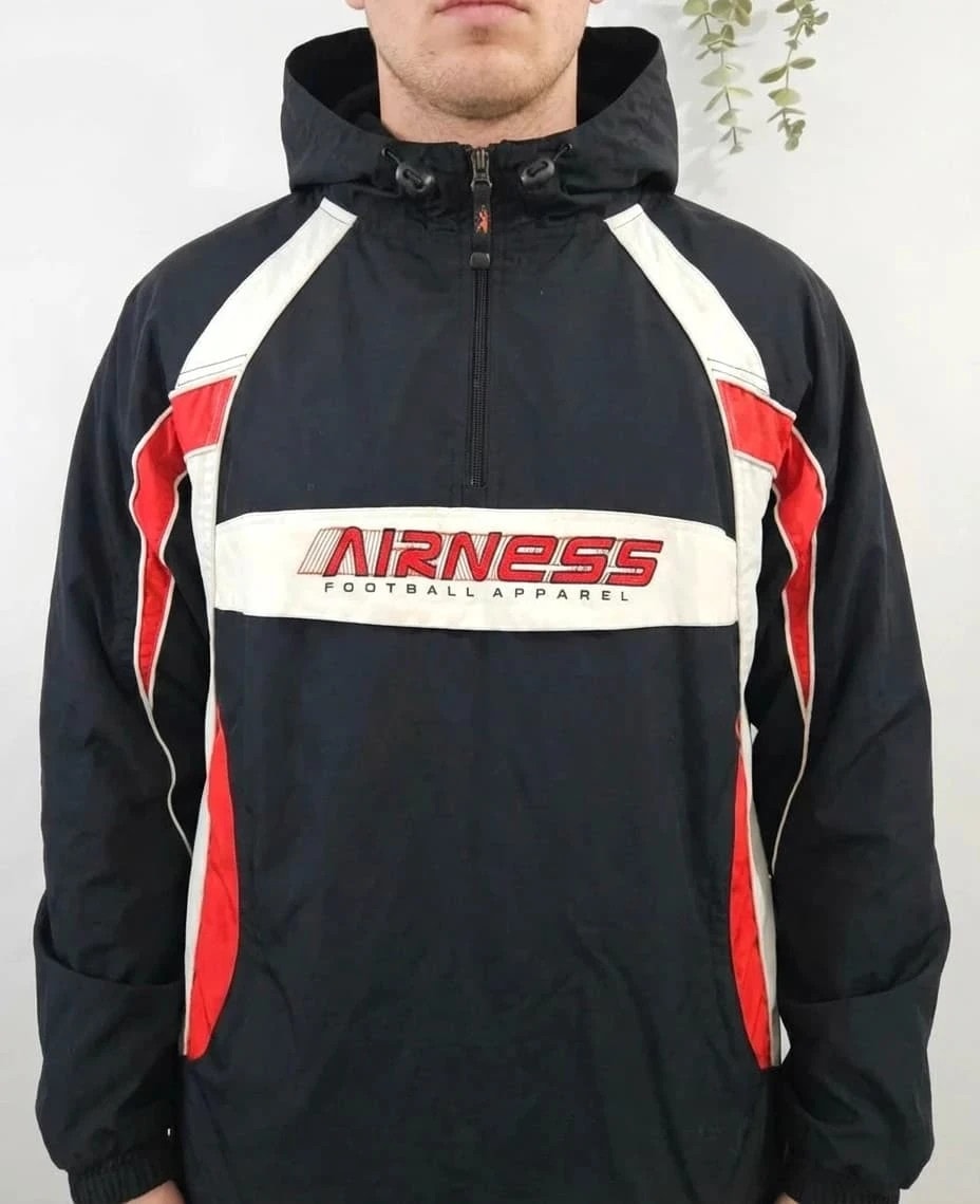 Veste coupe-vent noir Airness vintage