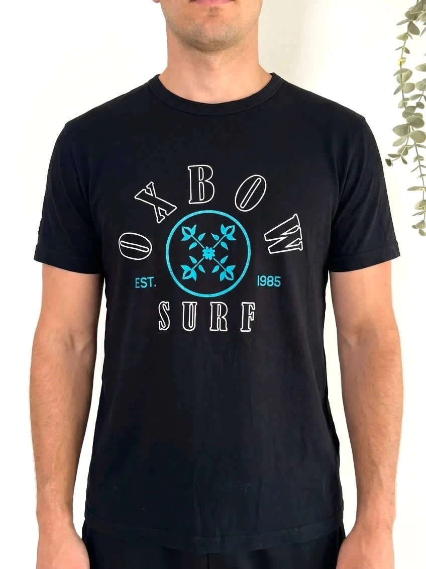 T-shirt coton Oxbow noir imprimé surf graphique taille S - FP2512152