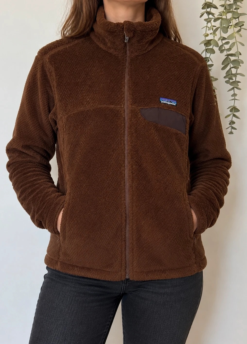Veste polaire Patagonia Re Tool Full Zip marron chocolat femme taille M - FP2607140