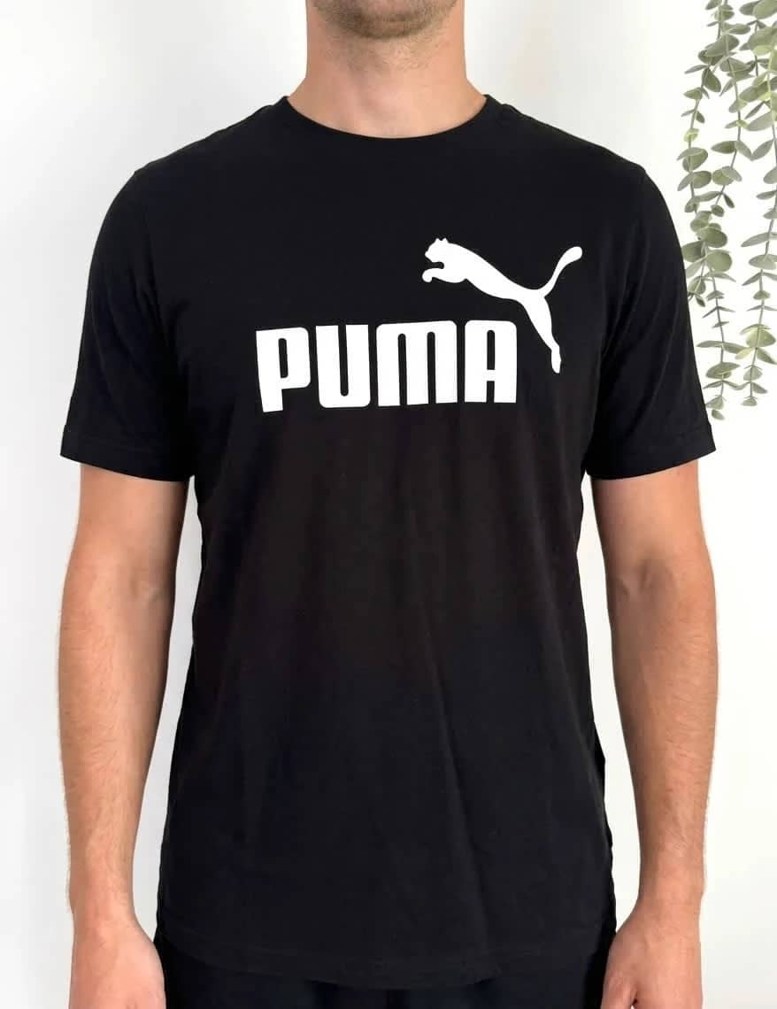 T-shirt coton Puma noir logo poitrine taille M - FP2512123