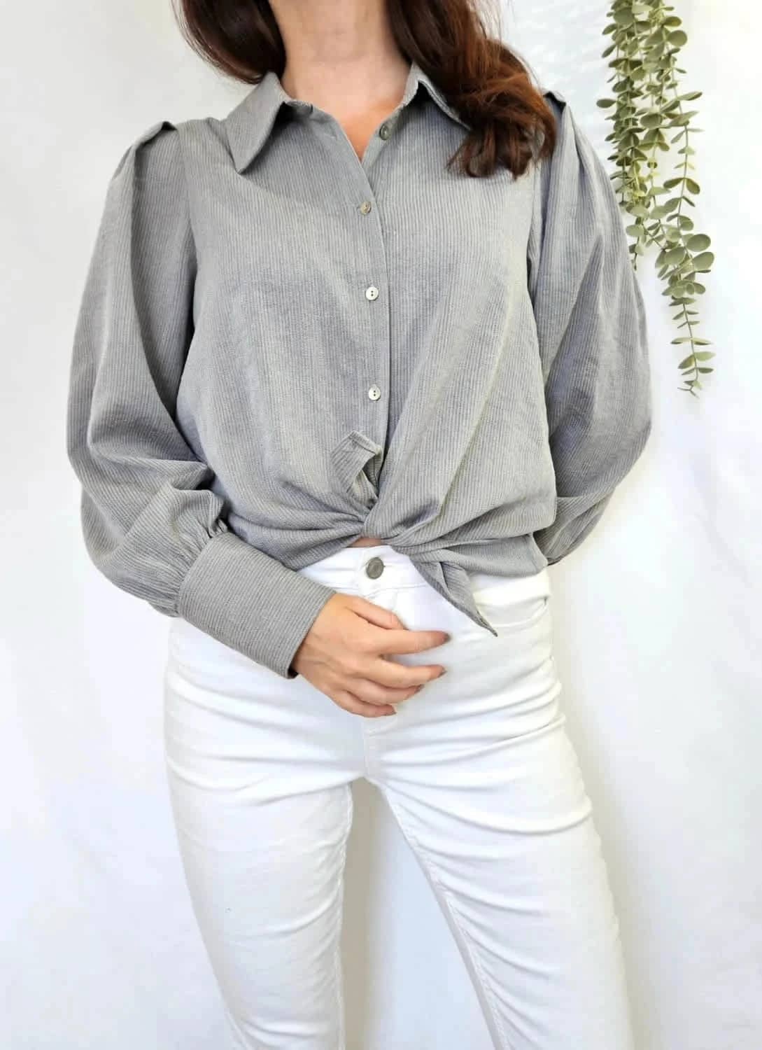 Blouse grise Almae taille M