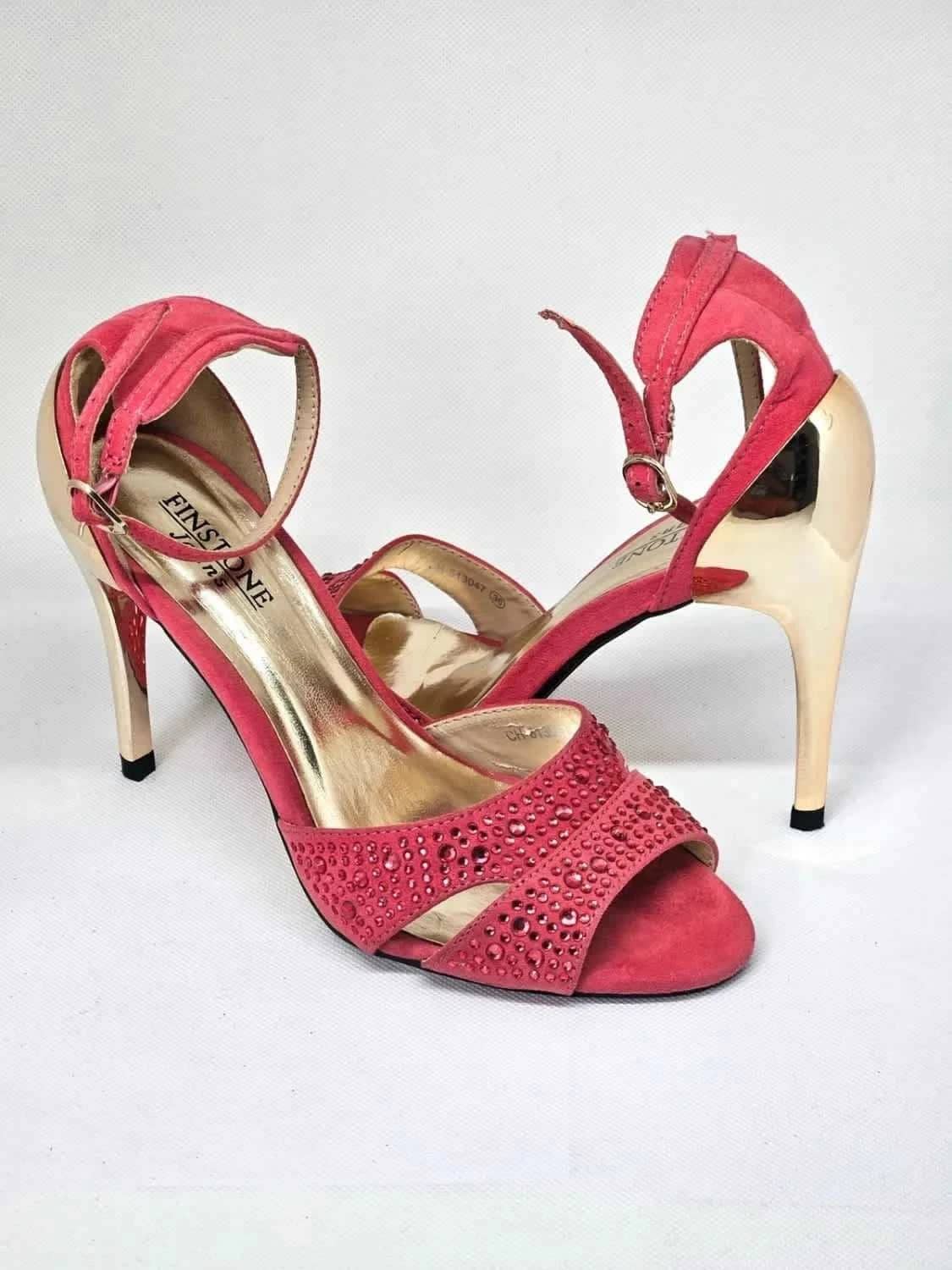 Escarpins Finstone rose et doré taille 36