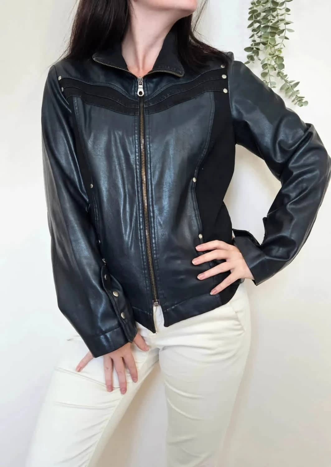 Veste imitation cuir noir Voodoo taille 42
