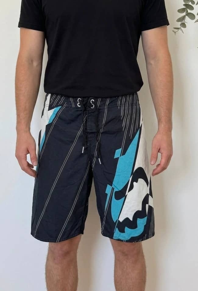 Short de bain boardshort Fox noir bleu taille 28/XS - PP2603184