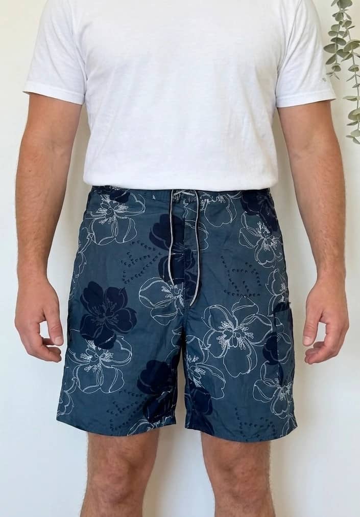 Short de bain boardshort Midtown floral bleu taille M - PP2603194