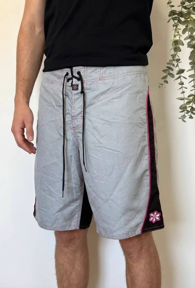 Short de bain Ten-80 gris noir rose taille 7/M - PP2603208