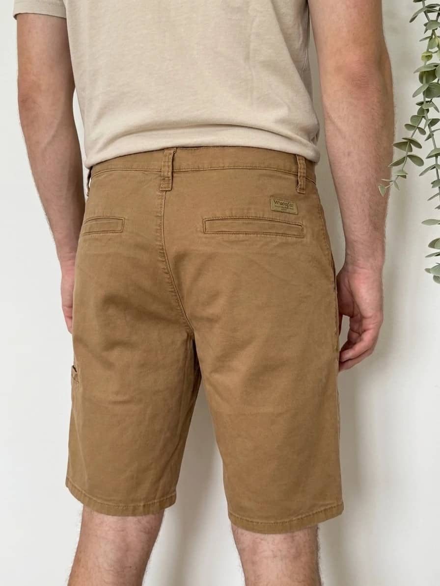 Short chino Wrangler camel taille W30 - PP2603133