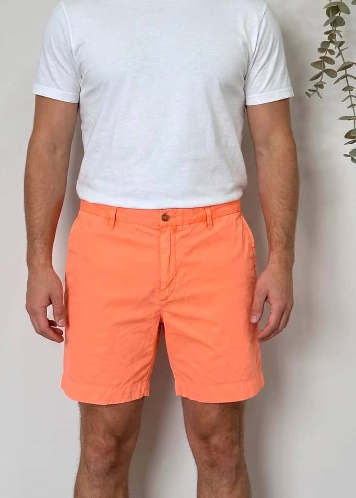 Short chino classic fit Polo Ralph Lauren orange fluo taille W36 - PP2603176