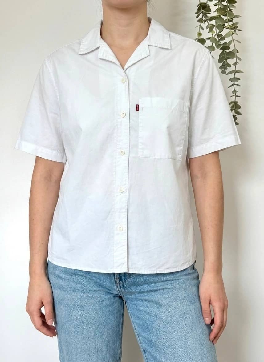 Chemise manches courtes Levi's blanche taille S