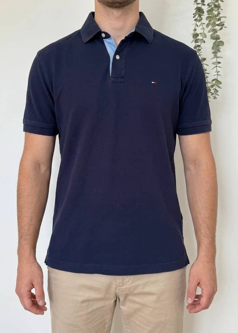 Polo piqué Tommy Hilfiger bleu marine taille XL - PP2603397