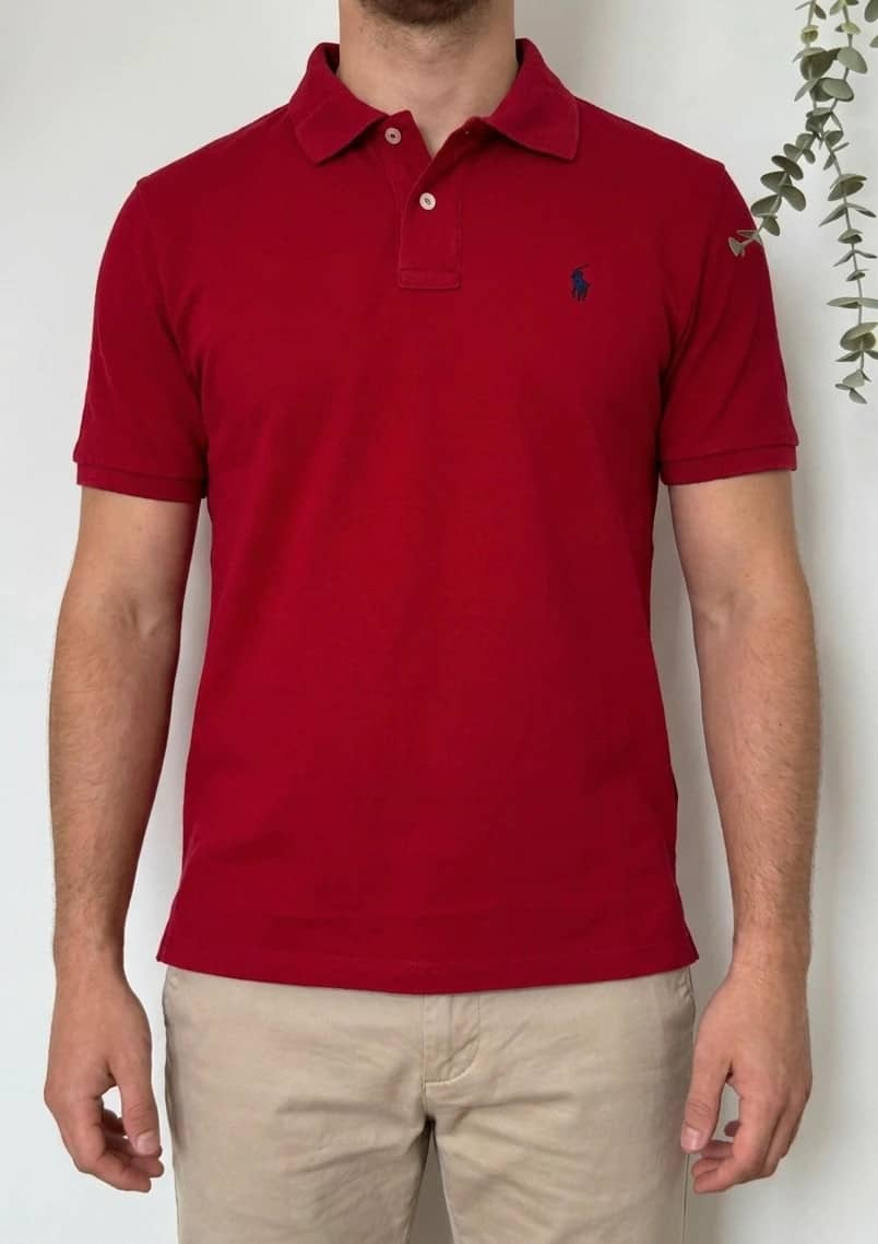 Polo piqué Polo Ralph Lauren rouge taille 14-16/XS - PP2603327