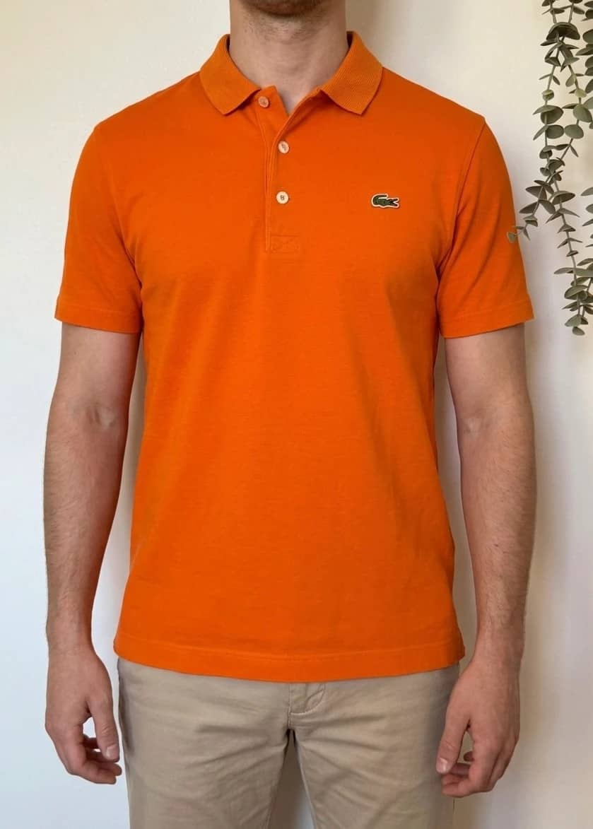Polo Lacoste Sport jersey fluide orange vif taille 4/M - SK2606105