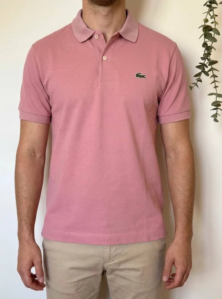 Polo piqué Lacoste rose poudré taille 2/S - SK260651