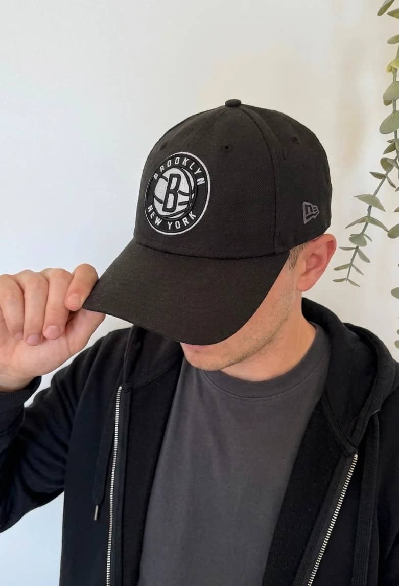 Casquette New Era 9FORTY Brooklyn Nets NBA noire réglable taille unique - DN260549