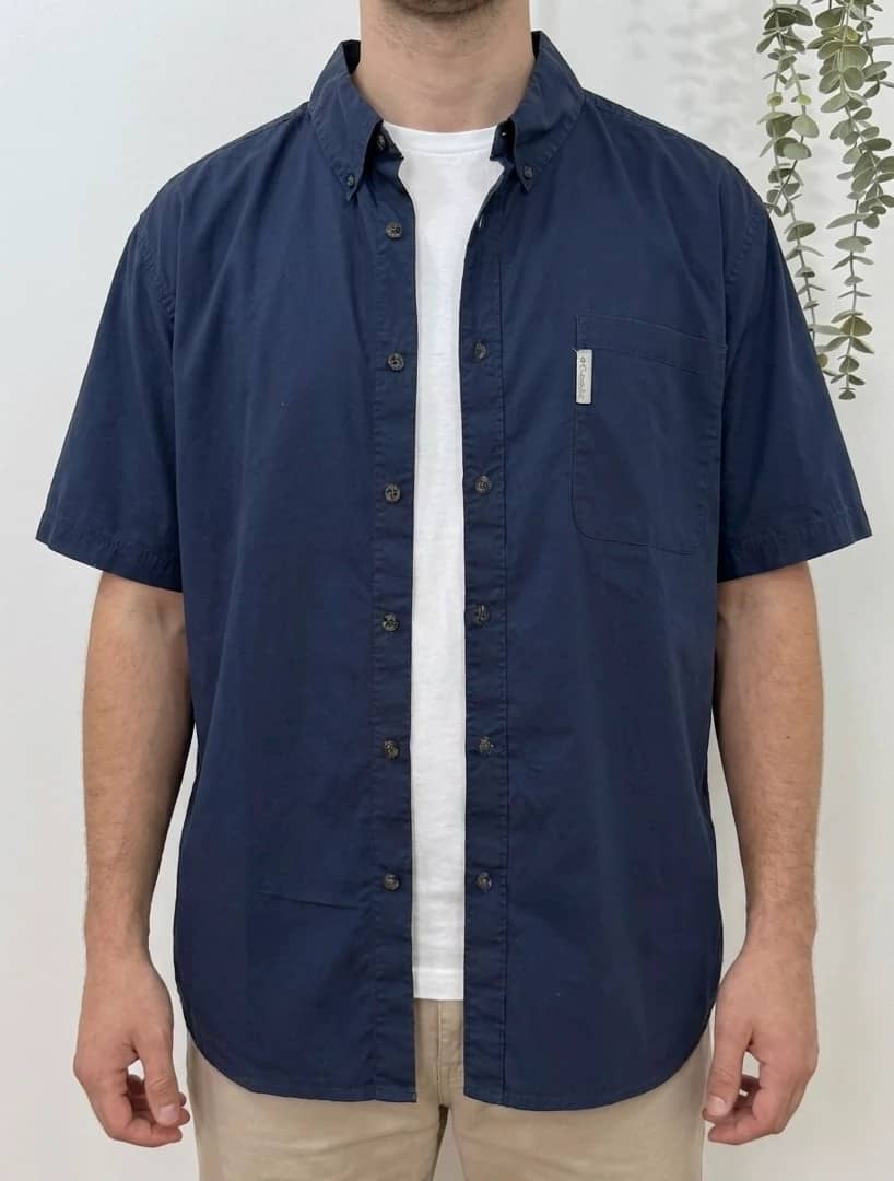 Chemise manches courtes Columbia bleu marine taille XXL - FP260726