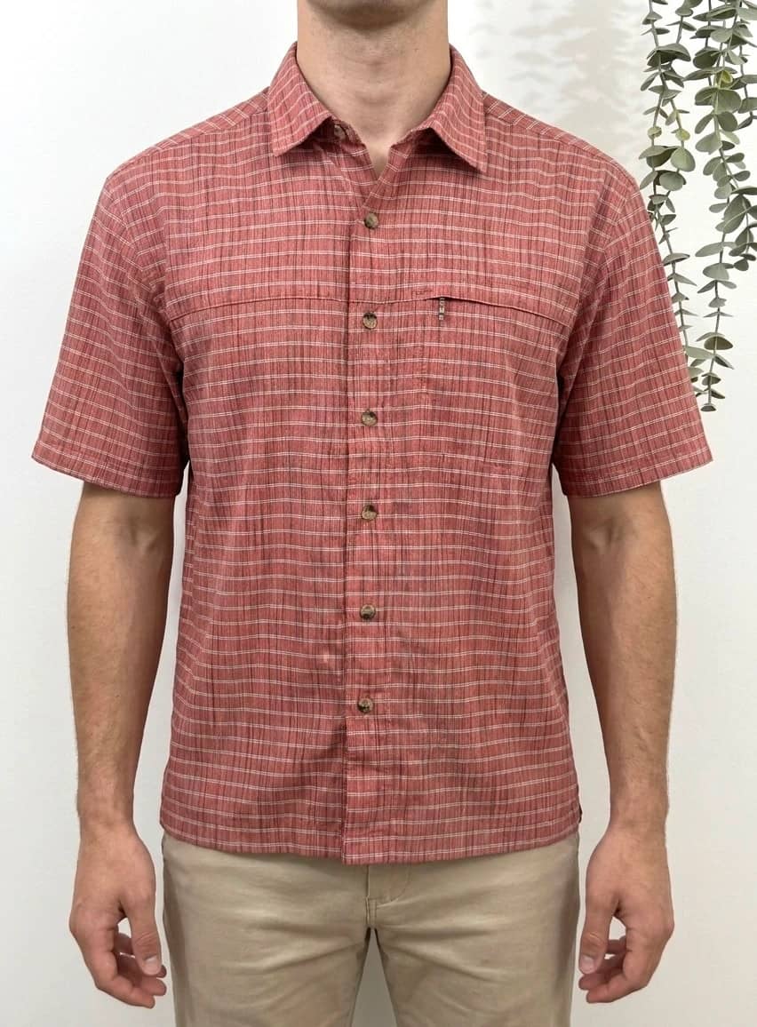 Chemise outdoor The North Face manches courtes carreaux rouge taille S - FP2607168