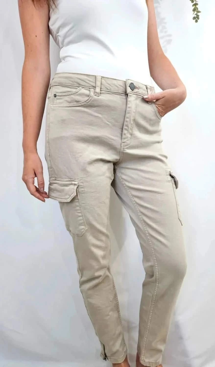 Pantalon cargo beige Skinny taille 42